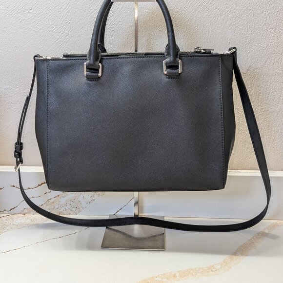 Black Leather Handbag - Picture 6 of 7